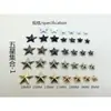 Decoração Studs Metal Estrela de Cinco Pontas Estilo Punk Rebites Fivela de Pentagrama para Roupas Sapatos Artesanais DIY