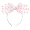 Acessórios de cabelo do Mickey transfronteiriços bordado lantejoulas laço faixa de cabeça de festa faixa de cabeça de parque de diversões férias acessórios de cabelo infantis pronta entrega