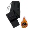Pantalones Deportivos para Hombre con Forro Polar Gruesos Cálidos Sueltos Rectos Otoño e Invierno Nuevos Pantalones Casuales Pantalones de Chándal para Hombre Pantalones Largos para Hombre