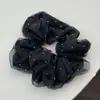 Estilo Coreano Doble Capa Malla Puntos Lunares Intestino Grueso Goma para el Cabello Gama Alta Cola de Caballo Baja Flor Cuerda para el Cabello Accesorio para el Cabello