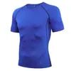 Ropa Ajustada Profesional Manga Corta Ropa de Fitness para Hombres Ropa de Secado Rápido Ropa de Entrenamiento Deportivo Top Alta Elasticidad Correr Baloncesto Ropa de Compresión