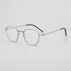 Armazón para Gafas de Prescripción Modelo 5806 de Linde, Mismo Modelo que Jing Boran, Armazón sin Tornillos, Armazón Polygonal Retro para Gafas de Mujer