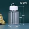 Mascota Boca Ancha Transparente Muestra Líquida Sólida Botella Boca Ancha Botella para Polvo Botella Vacía