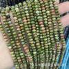 Cuentas de ábaco naturales cortadas, cuentas redondas, agujero recto, pulsera, collar, semiacabado, hecho a mano, accesorios de joyería DIY, venta al por mayor