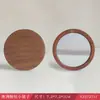 Espejo de Mano Pequeño de Madera de Alta Definición, Espejo de Maquillaje Mini Simple Creativo para Mujeres, Espejo de Madera Creativo para Regalo al por Mayor