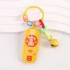 Chaveiro criativo fofo de desenho animado pingente de mochila pequeno presente pingente de texto em acrílico pequeno presente para estudante atacado