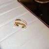 Anillo abierto con orejas de trigo y circón vintage de la época medieval para mujer, anillo combinable con todo, joyería retro ligera de lujo de alta gama.