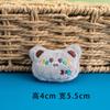 Broche de boneca de desenho animado fofo, urso de pelúcia macio e fofo, gatinho, cabeça de animal, acessórios para sapatos e meias, decoração para roupas e bolsas