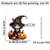 Decoración Colgante para Espejo Retrovisor de Coche de Bruja Calabaza de Venta Caliente Transfronteriza Colgante Decorativo para Escena de Fiesta de Halloween
