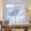 Cortinas térmicas de invierno, película sellada de doble capa para ventana, película de aislamiento engrosada y a prueba de viento, solución anticongelante y bloqueadora de viento para clima frío, lámina de plástico