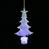 Enfeites Luminosos Pendentes de Plástico PS Árvore de Natal Pendentes de LED Decorações de Natal Fornecimento para Exportação Enfeites de Natal Criativos