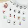 2024 Nuevas joyas de uñas Mahjong Año Nuevo Guofeng Decoración de uñas 3D Celebrante de Internet Accesorios de bricolaje populares Taladro
