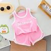 Conjunto de Chaleco para Niños, Estilo Veraniego Delgado, Pantalones Cortos para Bebés Niños y Niñas, Conjunto Deportivo de Dos Piezas para Niños Pequeños y Medianos, Moderno y Transpirable