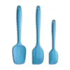 Raspador de Crema de Silicona para Hornear de Tres Piezas Resistente a Altas Temperaturas Cuchara Mezcladora de Pasteles para el Hogar en Stock Venta al por Mayor