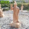 Escultura Grande de Pedra de Figuras, Decoração de Paisagem de Jardim Estilo Chinês, Ornamentos de Figuras de Mármore Estilo Antigo, Guerreiros de Terracota