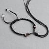 Pulsera de joyería ajustable tejida a mano semifinada para hombre y mujer, cuerda roja, cuentas de transferencia portátiles, hebilla Ping An, tarjeta de mano al por mayor