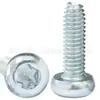 Tornillos de Zinc Azul y Blanco Chapados en Hierro, Cabeza Redonda Roseta de Flor de Ciruelo, Rosca Triangular M2M3M4M5M6M8, Tornillos de Cabeza Plana Roseta de Flor de Ciruelo, Rosca Triangular M2M3M4M5M6M8