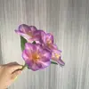 Flores Artificiais Buquê de Tulipas com 5 Cabeças Impressão 3D Tecido Fosco Decoração de Parede de Flores para Casa e Casamento Conjunto de Flores Artificiais Venda por Atacado