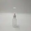 Botellas Gotero Transparentes Multiespecificación para Aceites Esenciales, Botellas Portátiles Dispensadoras de Líquidos Cosméticos, Botellas de Muestra de Esencia Escarchadas