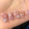 [Nueva Armadura Pura Usada a Mano] Colección Parche de Uñas Hecho a Mano Estilo Hada Uñas Postizas Acabadas Venta al Por Mayor de Fábrica