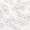 Llavero de anillo de plástico de colores Accesorios para abalorios DIY Colgante de anillo de resorte Gancho de campana Materiales para cadena de teléfono móvil