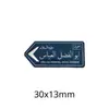 Insígnia de Emblema de Placa de Rua do Oriente Médio Camelo Aviso Padrão de Seta Azul Metal Adesivo para Celular Fábrica de Presentes de Cultura de Tráfego