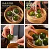 Papel Verde para Embalar Dumpling, Papel Antiaderente, Folha de Artemísia, Fruta Qingming, Bolo de Arroz Glutinoso, Papel Óleo Antiaderente de Grau Alimentício, Papel Óleo Descartável para Dumplings