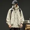 Chaqueta de Montañismo Impermeable a Prueba de Viento Estilo Americano de Buena Calidad de Fujian para Hombres Mujeres Primavera Otoño Nueva Holgada Casual Versátil Chaqueta Superior
