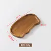 Bandeja de Chá de Madeira de Acácia Estilo Japonês Atacado Bandeja de Chá em Forma de Nuvem Bandeja de Servir de Madeira Resistente ao Calor Prato Pequeno de Madeira para Bolo Sobremesa