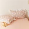 Par de Fundas de Almohada de Algodón con Volantes de Conejito Rosa Lindo Paquete Individual Individual 100% Algodón Funda de Almohada Individual 48x74cm