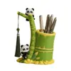 Adorno Portalápices de Panda con Alto Valor Estético, Caja de Almacenamiento de Papelería para Estudiantes, Decoración de Escritorio, Regalo de Vacaciones