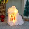 Nuevo tren transfronterizo, decoración navideña, lámpara de viento, vela de Papá Noel, lámpara de aceite, lámpara de viento, fiesta, decoración del hogar, regalo