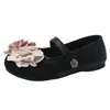 Elegantes Zapatos Mary Jane para Mujer con Exquisito Diseño de Una Correa, Decoración Floral Estilo Hada, Zapatos de Una Sola Hebilla Antideslizantes de Boca Baja para Primavera