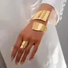 Pulsera de cadena simple retro transfronteriza de Europa y Estados Unidos, moda para mezclar y combinar, pulsera abierta, joyería, combinación de viento apilada, venta al por mayor