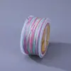 Hilo de Algodón Estilo Xizang Boting 30.5m Hilos de Colores Pulsera Tejida a Mano Teñida en Degradado Hilo para Pulseras de Perlas Material