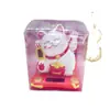 2018 Gato da Sorte Solar Boneca Enfeites de Carro Desenho Animado Acenando Gato de Bênção Decoração de Carro Primeira Geração de Cabelo