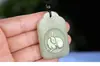 Collar colgante de jade Han con los doce animales del zodiaco chino, buey, tigre, conejo, colgante de jade, collar de jade, colgante de año animal para hombre y mujer