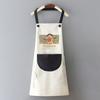 Avental impermeável de desenho animado da moda, roupa de trabalho especial para cozinha, à prova de óleo, estampa de cintura feminina, para uso doméstico