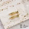 Chapado en Cobre con Oro Real, Electrochapado que Conserva el Color, Colgante de Pez Dorado Koi, Accesorios para Joyería Hecha a Mano DIY, Pulsera, Collar, Aretes
