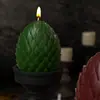 Adorno de Yeso para Aromaterapia DIY Molde de Resina Patrón de Escamas de Dragón 3D Huevo de Dragón Vela Molde de Silicona Estilo Oscuro