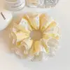 Nueva Colección Estilo Coreano de Gomas para el Cabello de Doble Capa de Alta Gama con Adorno de Encaje y Accesorios para el Cabello