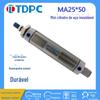 Cilindro Mini de Aço Inoxidável Ma25X5 Cauda Plana Cilindro Mini de Aço Inoxidável Cilindro Tongda Tdpc