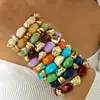 Pulsera Ovalada Irregular Acrílica Europea y Americana Transfronteriza Elegante Exagerada Nicho Alta Gama Moda Elegante Joyería de Mano