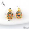 Pingente de Iurte Mongol Banhado a Ouro de Longa Duração Acessório DIY Pulseira de Casal Banhada a Cobre Dourado Colar Estilo Étnico