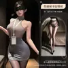 Lencería Sexy Yimengyao para Mujer, Vestido Bodycon Seductor con Cinta de Secretaria, Uniforme Seductor para Provocar, Atuendo Transparente