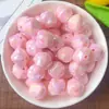 12mm cor sólida banhado AB acrílico fig furo passante contas diy corrente de celular pulseira material de contas feito à mão lote
