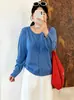 Cárdigan de Punto Suave con Cuello Redondo para Mujer Tallas Grandes Estilo Invierno 2026 Holgado Versátil Adelgazante Abrigo para Mujeres con Sobrepeso