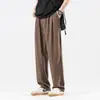 Pantalones Casuales Holgados de Talla Grande para Hombre y Mujer de Verano de Seda de Hielo Delgados Sueltos Rectos Largos Pantalones Holgados