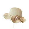 Sombrero de Paja para el Sol de Verano para Niña Sombrero de Sol de Verano de Princesa para Niña Sombrero de Sol para Playa Tesoro de Mujer Sombrero de Pescador Verano