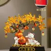 Gato de la Suerte Calabaza Árbol de la Fortuna Decoración de Entrada Nuevo Estilo Chino Decoración del Hogar Regalo de Inauguración de Casa Nuevo Hogar